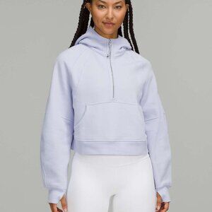 LULULEMON SCUBA OVERSIZED HALF ZIP HOODIE SZ XS/S PASTEL BLUE